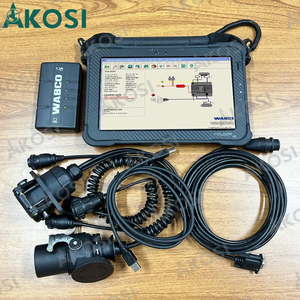 

For WABCO Diagnostic KIT(WDI) with Xplore tablet + Top Quality Heavy Duty Scanner Trailer and Truck Diagnostic System Interface