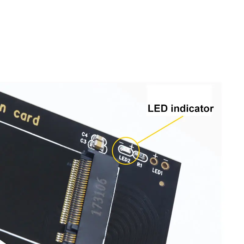 Eficiente Livre Freigh M.2 Nvme Ssd Ngff para Pcie 3.0 x4 Adaptador m Cartão de Interface Chave - Imagem 5