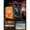 200A Dual Voltage IGBT Inverter MIG Welder 5-in-1 Flux Core Gas Gasless MMA STICK TIG SYN LCD Overheat Overcurrent Protections 6