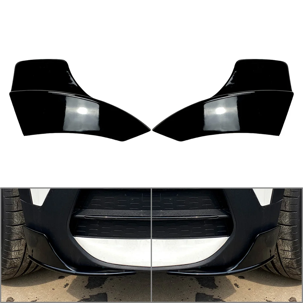 

2x Glossy Black Car Front Bumper Lip Splitter Trim Decorative For Mercedes Benz GLB-Class X247 2020-2022