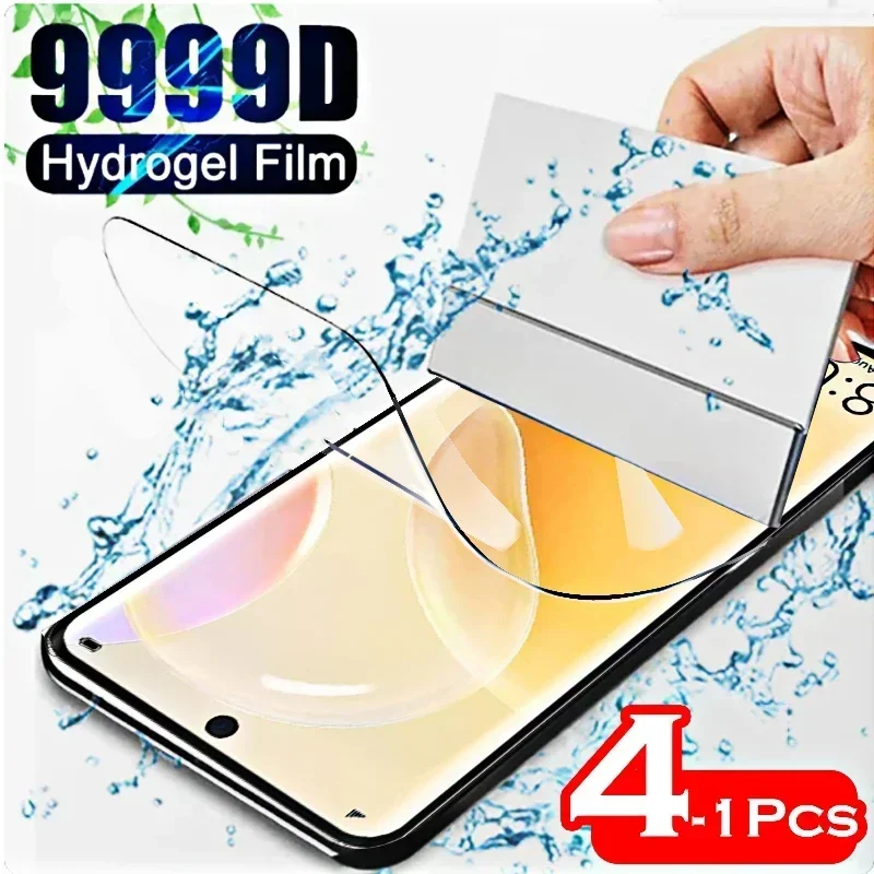 

4-1psc Hydrogel Film for Huawei Nova 8 5G 8i SE 4G Pro Youth Screen Protector Protective Transparent Film Not Tempered Glass HD