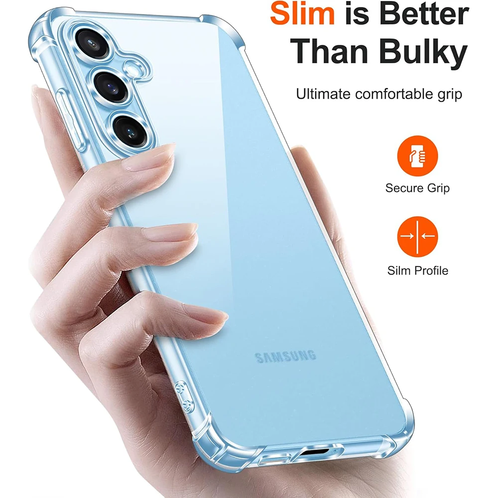 Ultra-Thin Shockproof Silicone Soft Case - Clear Cover Shell