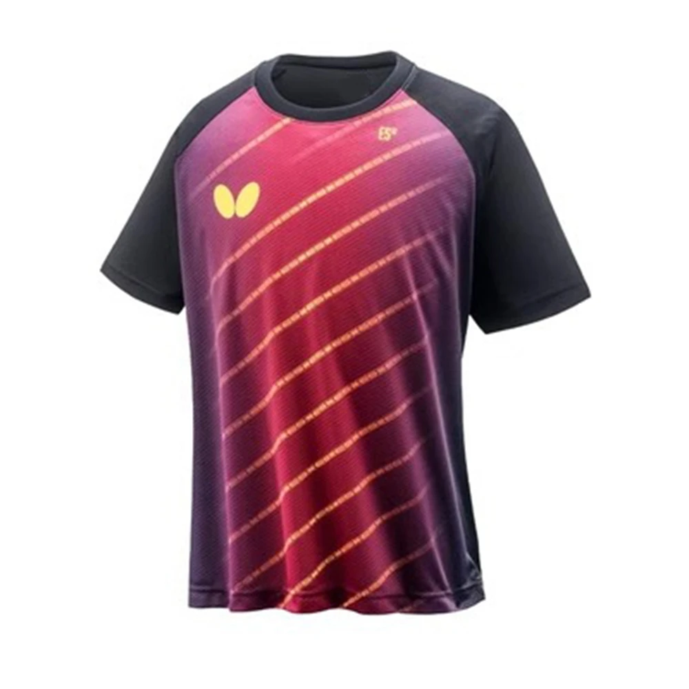 Нови бързосъхнещи дрехи за тенис на маса Мъжка тениска с щампа на лого Униформи за бадминтон Костюми за момчета Дамска тениска с ревер 6XL