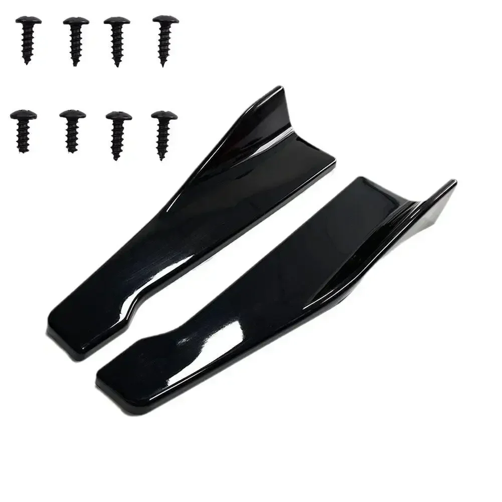 2PC 48cm Side Skirt & Rear Bumper Lip Splitter Winglet Aprons For BMW For Benz For AUDI For HONDA For TOYOTA For NISSAN