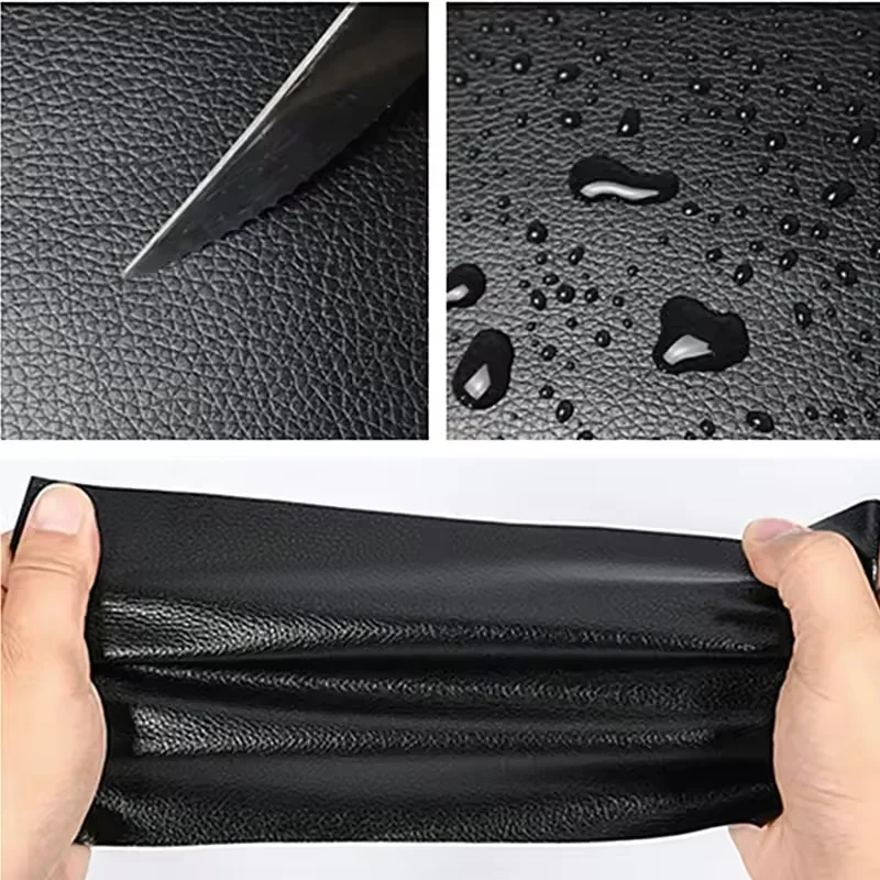 Self-Adhesive PU Leather Fabric for Interior Repair and DIY Renovation
