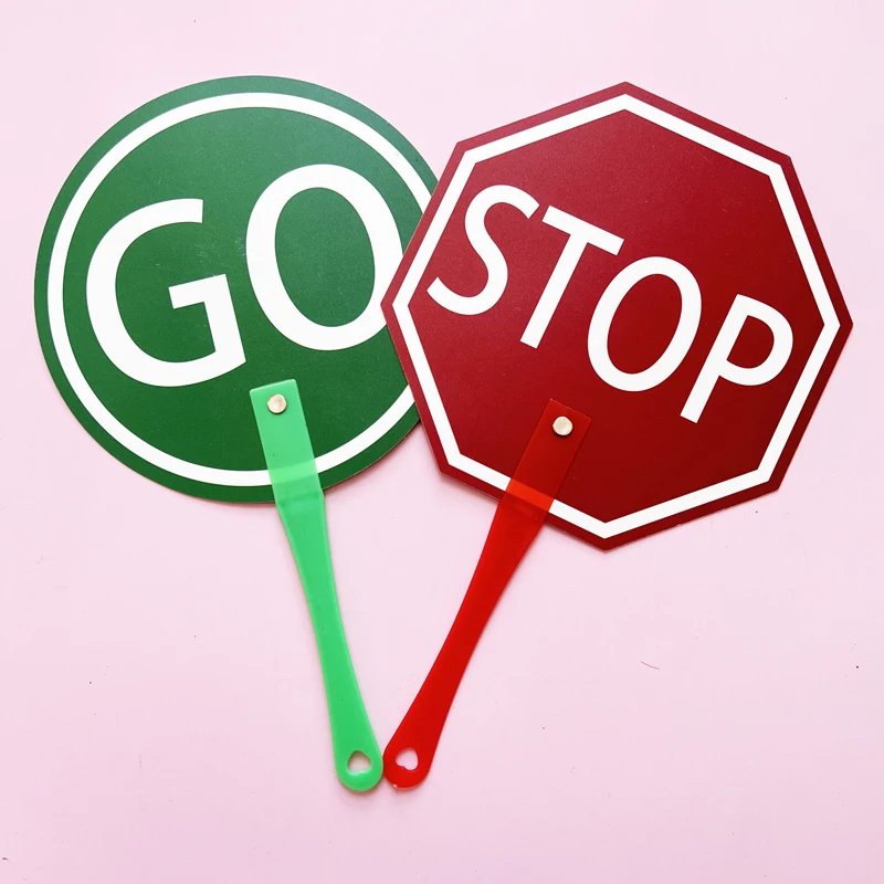 PVC 빅 사이즈 Go Stop Answer 게임 핸드 보드, 학생 표결 카드, 올바르고 잘못된 교실 용품, 교육 보조 장난감, 30cm