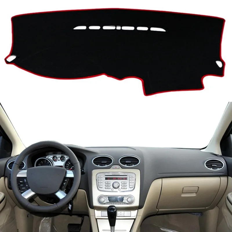 

Чехол для приборной панели Ford Focus 2005-2009 2010 2011, коврик для приборной панели, коврик, защита от УФ-лучей, Солнцезащитный ковер, подушка, автомобильные аксессуары