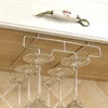 Kitchen Decorative Cabinet Goblet Bar Storage Shelf Hanging Rack Stemware Holder Wine Glass Rack Cup Hanger 2