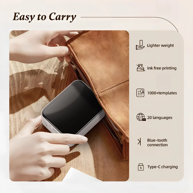 MarkLife P15 미니 휴대용 열전사 프린터 홈 오피스 라벨링 스티커 기계용 무선 블루투스 호환 라벨 태그