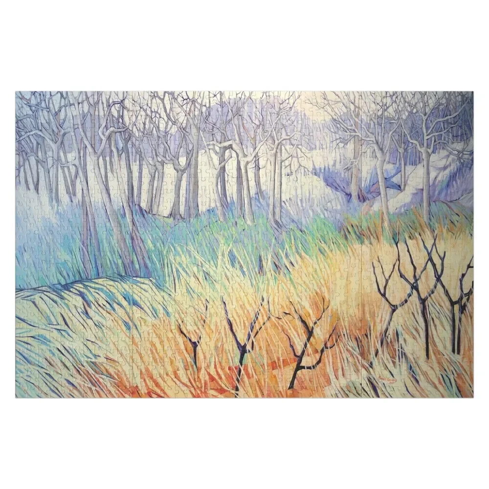 Norway: winter forest. Triptych. Oil on linen. Jigsaw Puzzle Jigsaw Pieces Adults With Photo Puzzle norway