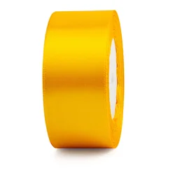 Elegant Red Satin Ribbon for Gift Packaging and Crafting (Gold)