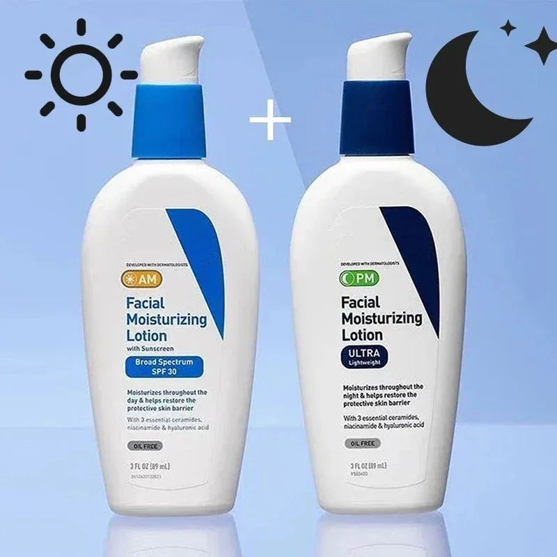 

AM/PM Face Cream Moisturizing Lotion Niacinamide Hyaluronic Acid Essence SPF 30 Hydrating Skin 89ml Original Products