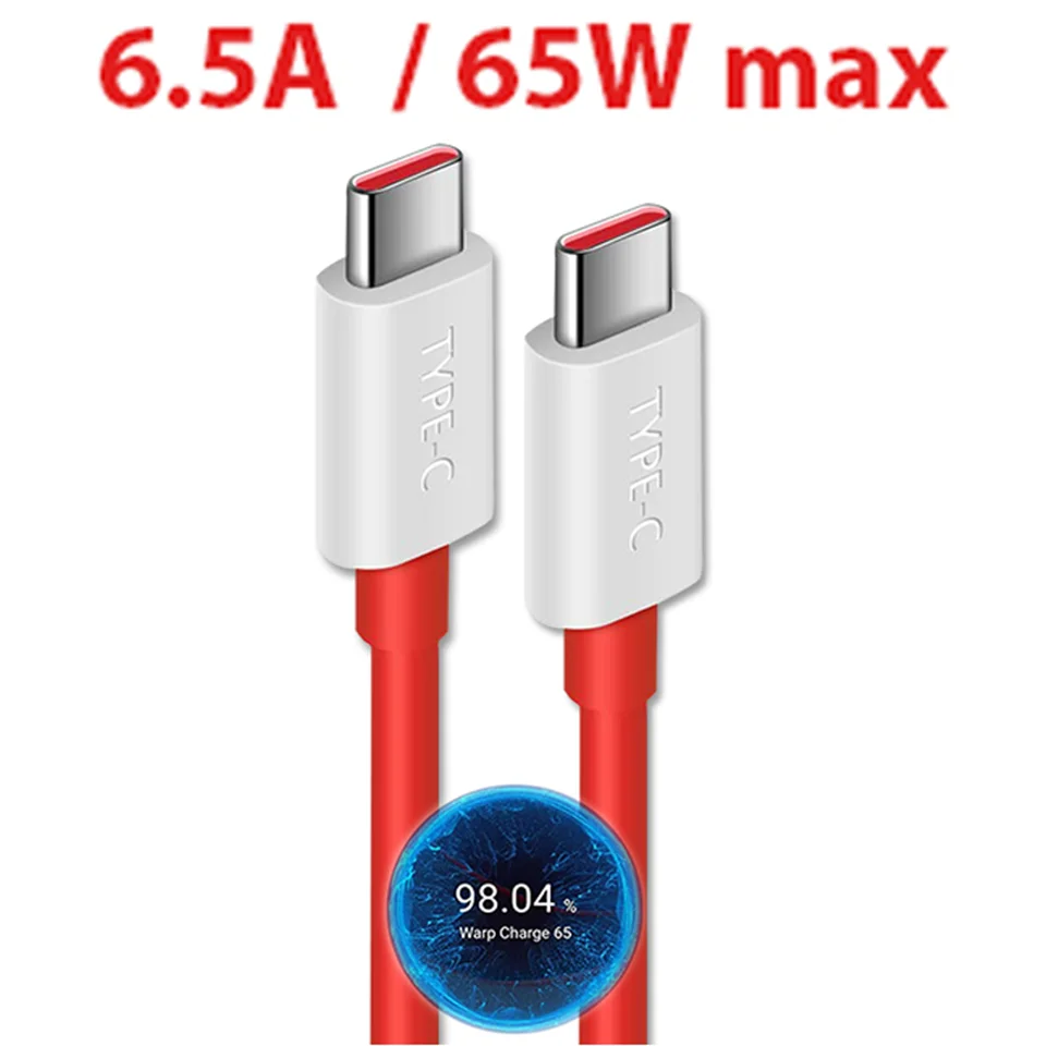 Cavo Di Ricarica Rapida 6.5A 65W Usb Pd Usb C Per Oneplus 8T Oneplus 9 8R 8 7 Ricarica In Ordito Per Cavo Di Ricarica Del Telefono Con Interfaccia Di 