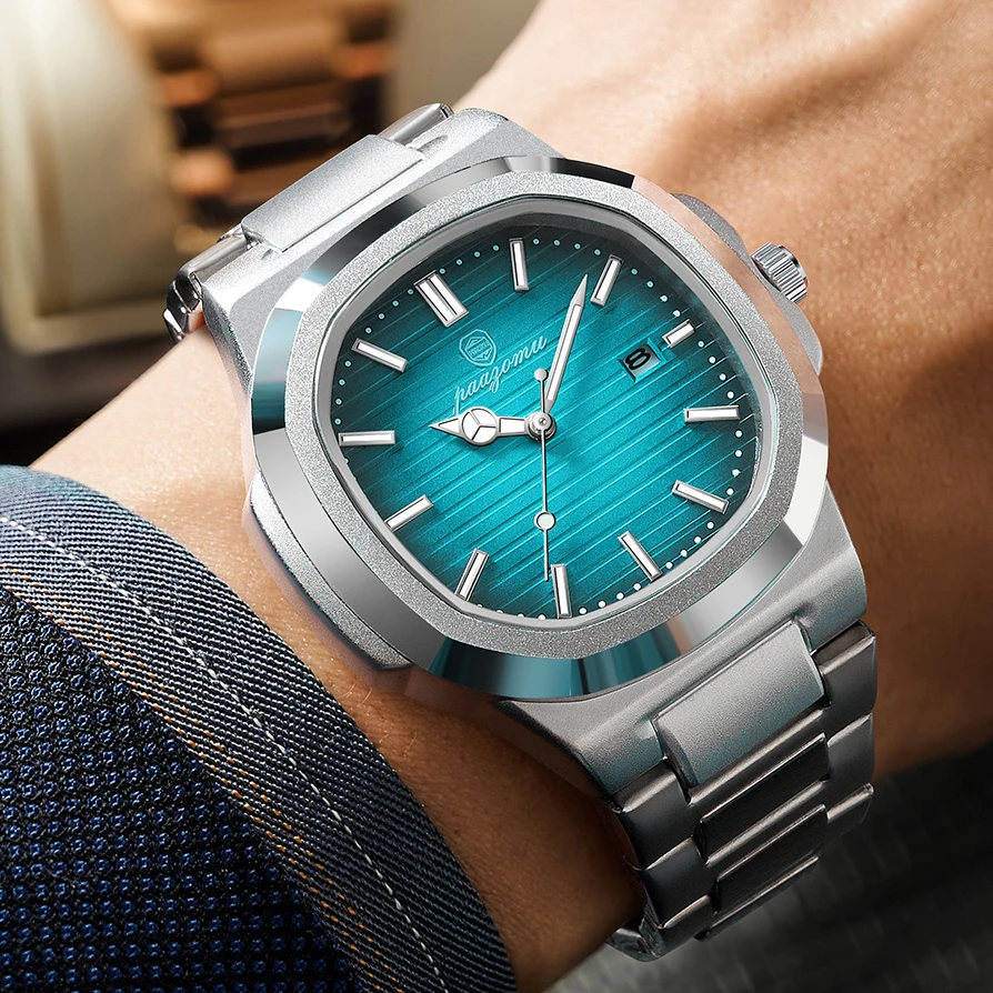 さ*く様 AQUAZONE classic PERFECT PAAZOMU Luxury Watch Business 50 ATM Waterproof Male Clock