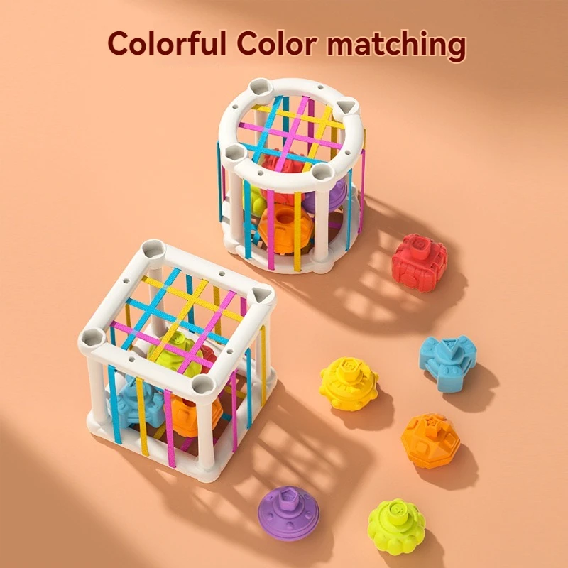 Educational Toys Colorful Shape Blocks Sorting Game Baby Montessori Learning For Children Puzzle Gift