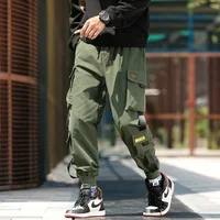 2024 New Men S Cargo Pants Loose Fit Multi Pocket Casual Trousers Versatile For Spring Summer.jpg