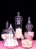 Transparent Glass Storage Jars Snacks Can Candy Pot Tea Canister Home Decor Modern Crystal Storage Jar with Lid Spice Organizer 1