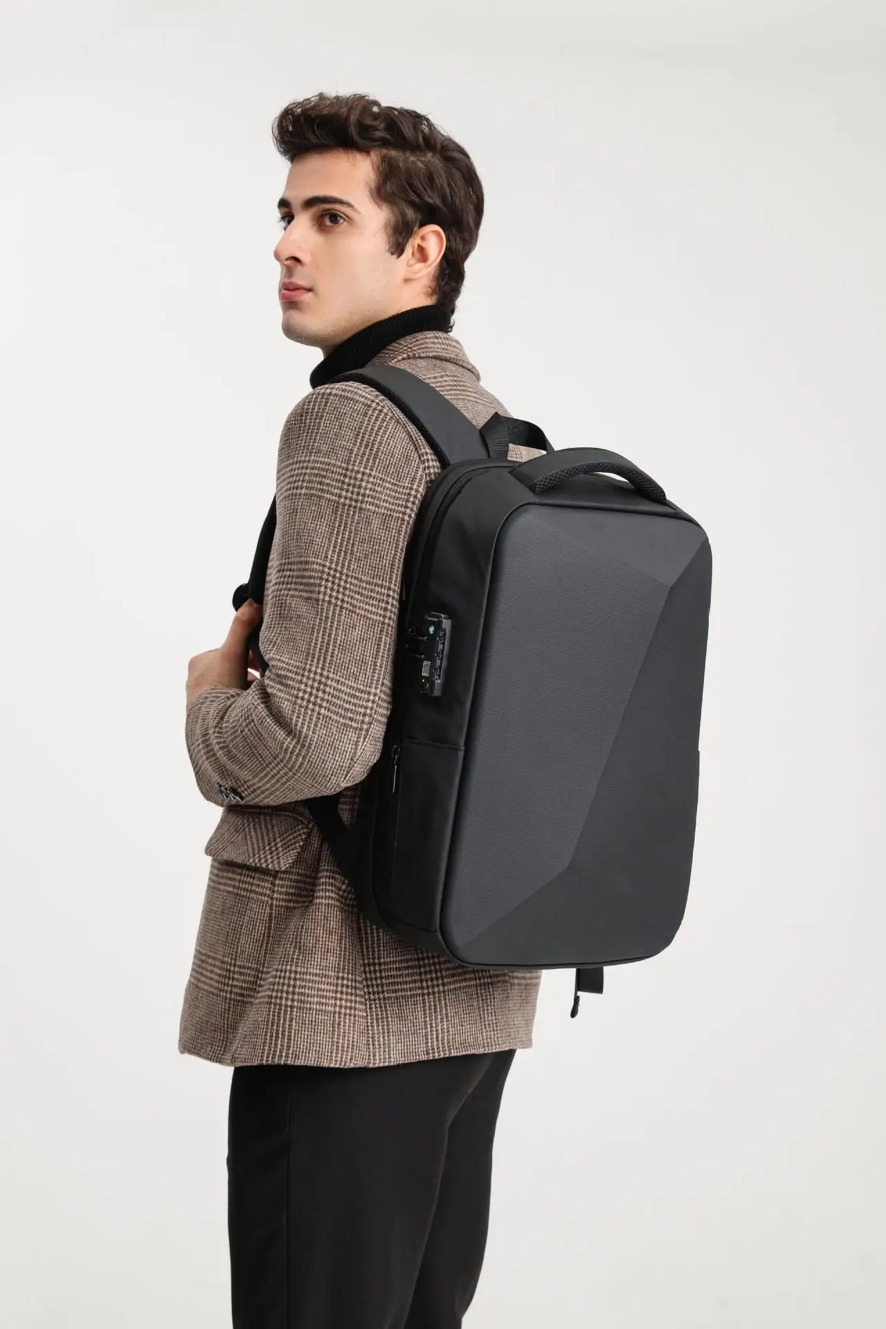 Waterproof EVA Hard Shell Backpack for Men