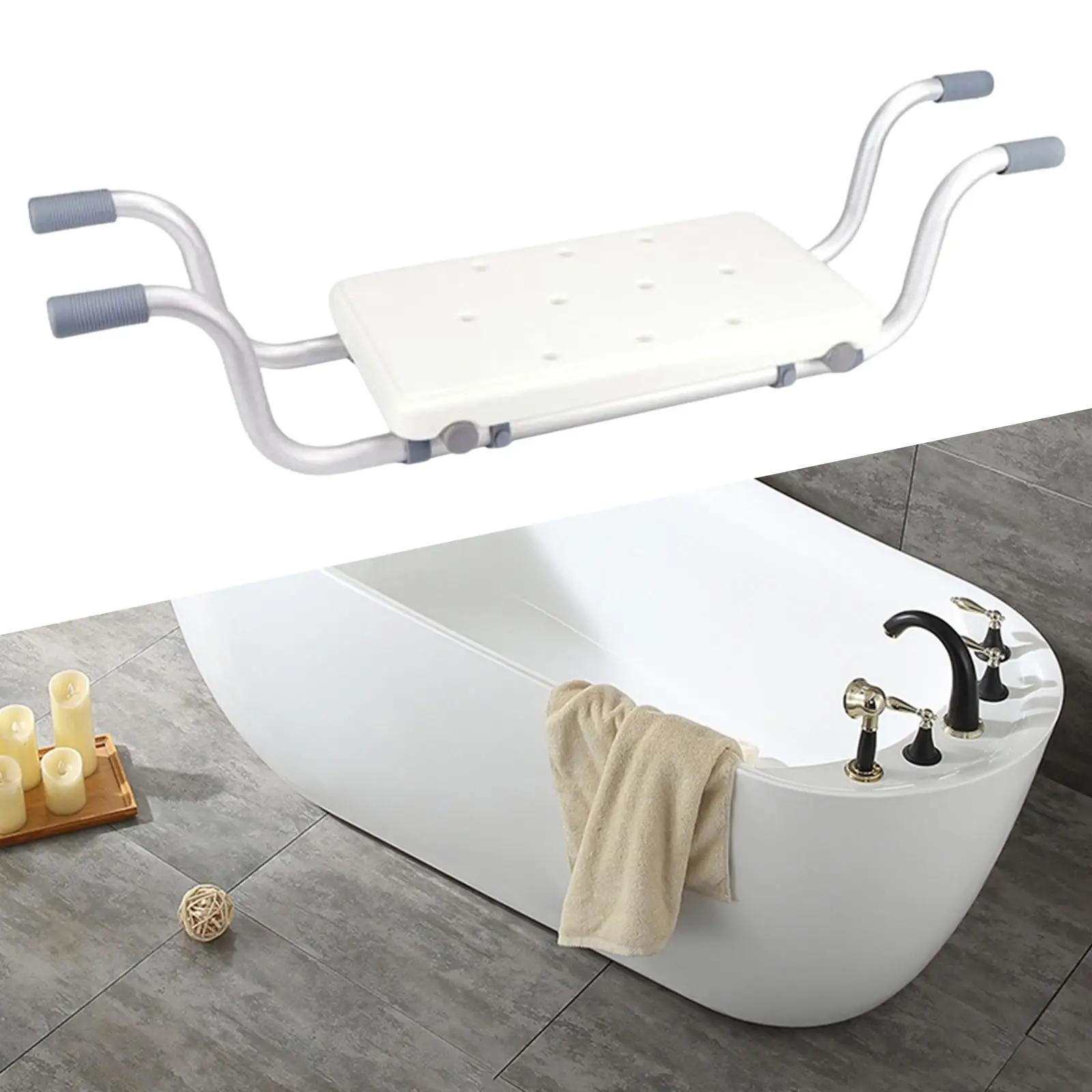 Bath, Lightweight up to 130kg Weight Shower for Seniors Sturdy and Comfortable