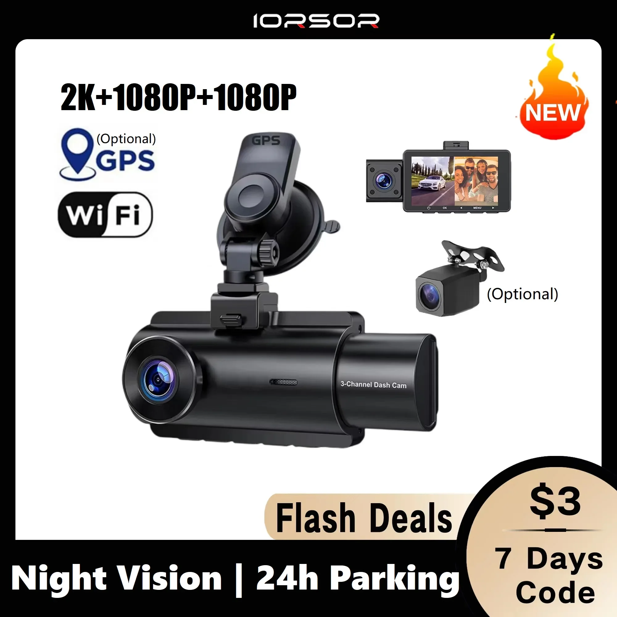 1080P Dash Cam for Car Camera Wifi Dvr Para Coche Night Vision Dashcam 24h  Parking Monitor Mini Kamera Samochodowa Rejestrator