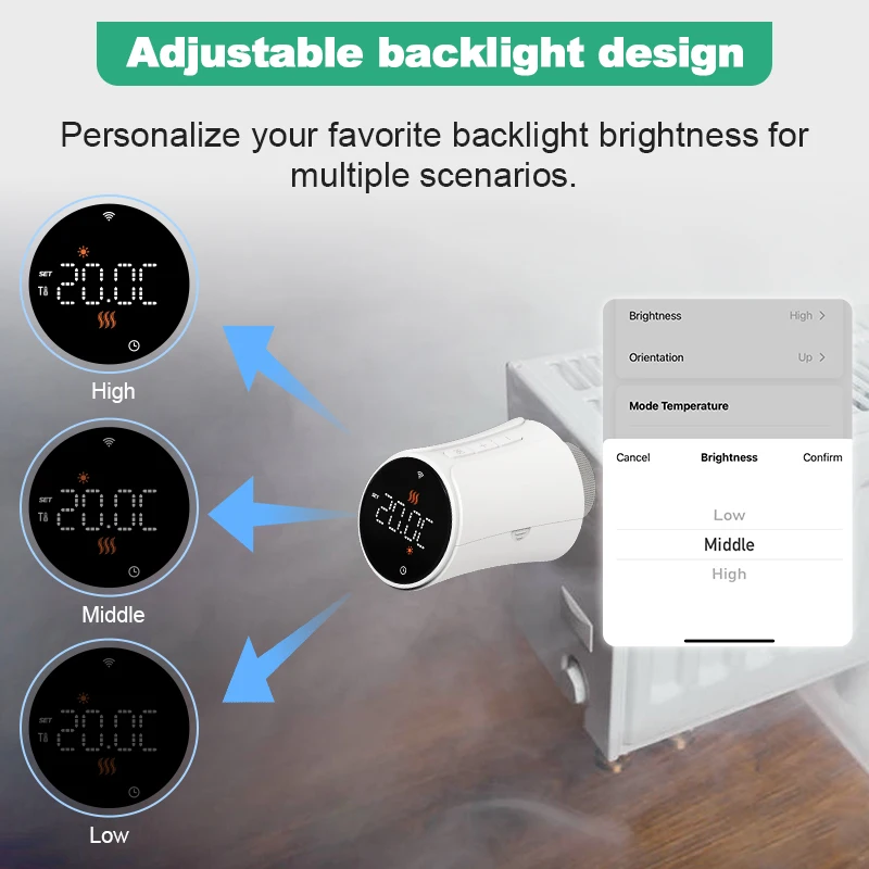 Tuya Smart Thermostat Radiator Actuator TRV WiFi Thermostatic Valve Heating Smart ValveTemperature Controller Alexa Google Home