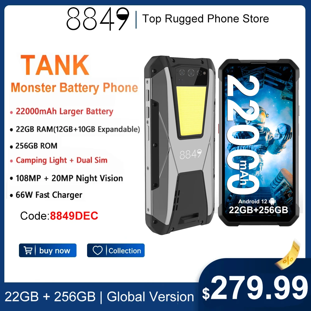 Unihertz Tank 2 Dual SIM 256 GB black 12 GB RAM