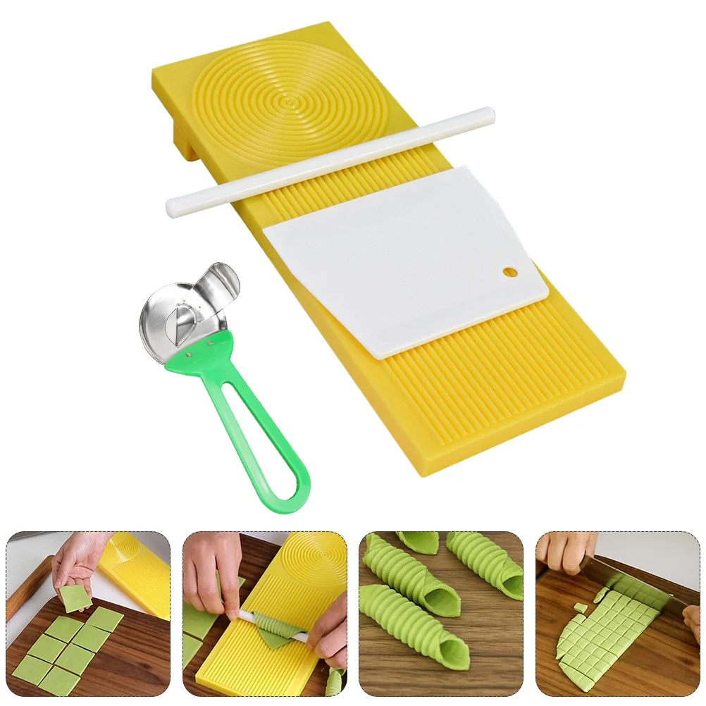 Plastic Gnocchi and Garganelli Board Set for Durable Pasta Making Essential Kitchen Tools 4pcs pasta making board
