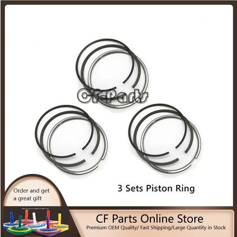 

New 3 Sets STD Piston Ring 3D84-2 3D84-3 3D84E for Komatsu engine 3D84N 3D84N-2
