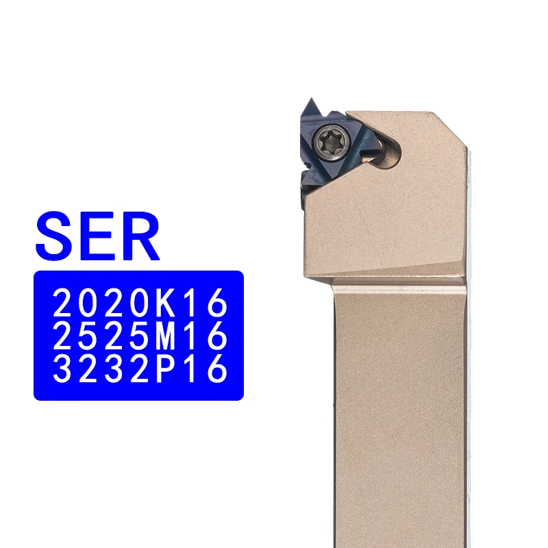 SER1616H16 SER2020K16 SER2525M16 화이트 홀더 나사 가공 툴 CNC 선반 툴 SER SEL 니켈 홀더