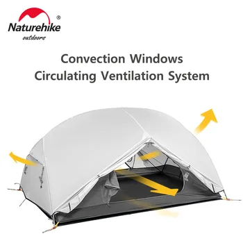 Naturehike Mongar Tent 2 Person 20D Ultralight Outdoor Camping Backpacking Travel Waterproof Hiking Survival Tent 3