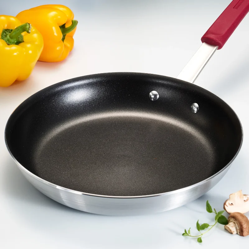 Tramontina 12 Carbon Steel Fry Pan with Silicone Grip - Black