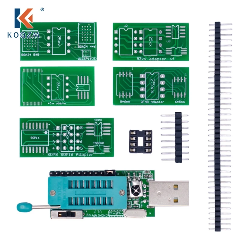 

Программатор CH341A V1.7, 1,8 в, переключатель уровня W25Q64FW W25Q128FW Gd25LQ64, модуль программатора с адаптером платы