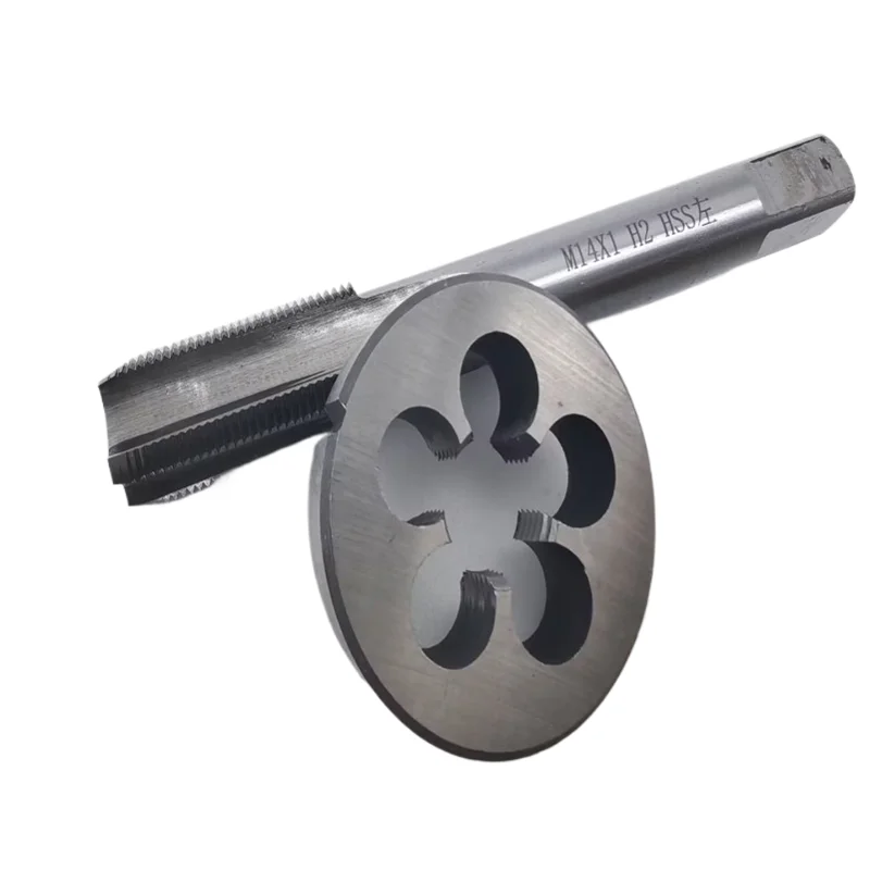 tap and die set 2pcs left hand metric tap die set M2-M22 used for machine tool internal and external thread tapping and thread repair tools