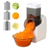 Electric Cheese Grater, Electric Slicer Shredder, Electric Vegetable Slicer Salad Maker, Fruit Cutter, Food Processor Spiralizer 1
