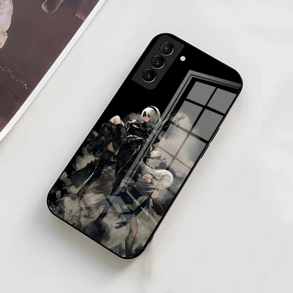 NieR Automata 2B Artistic Glass Phone Case