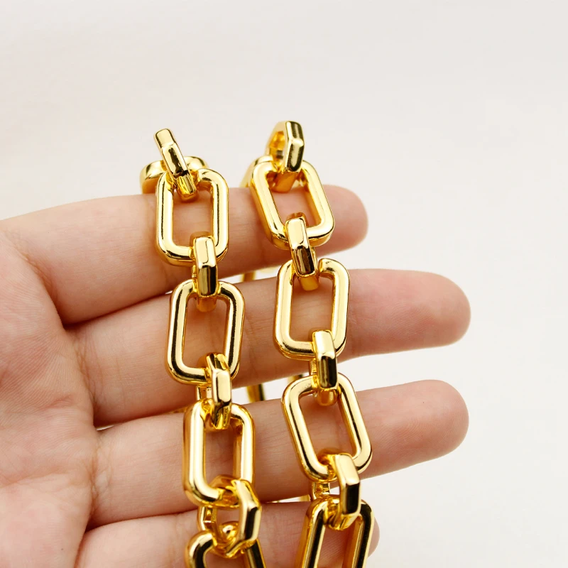 Metal Bag Chain Strap Thick Square Prismatic Chain Bag