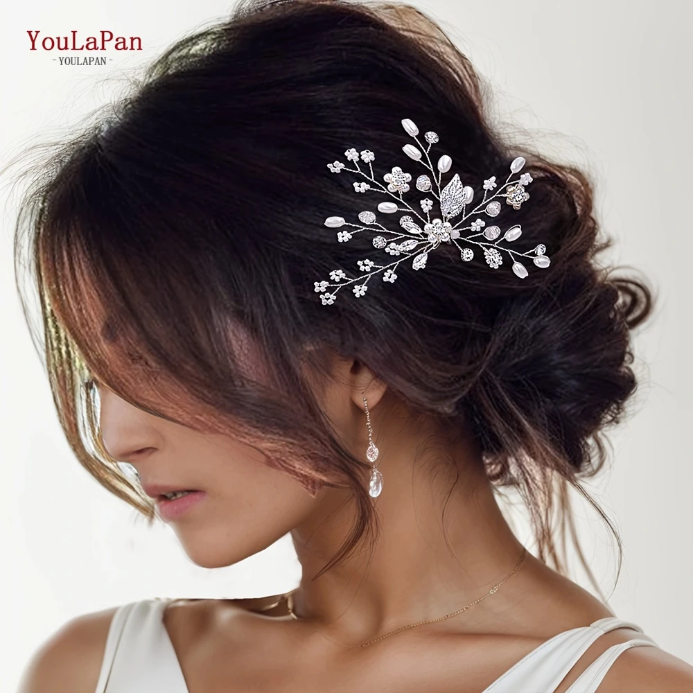Bride Hair Jewelry Wedding Tiara Wedding Clips Headwear Bridal Hair Pins Accessories HP103