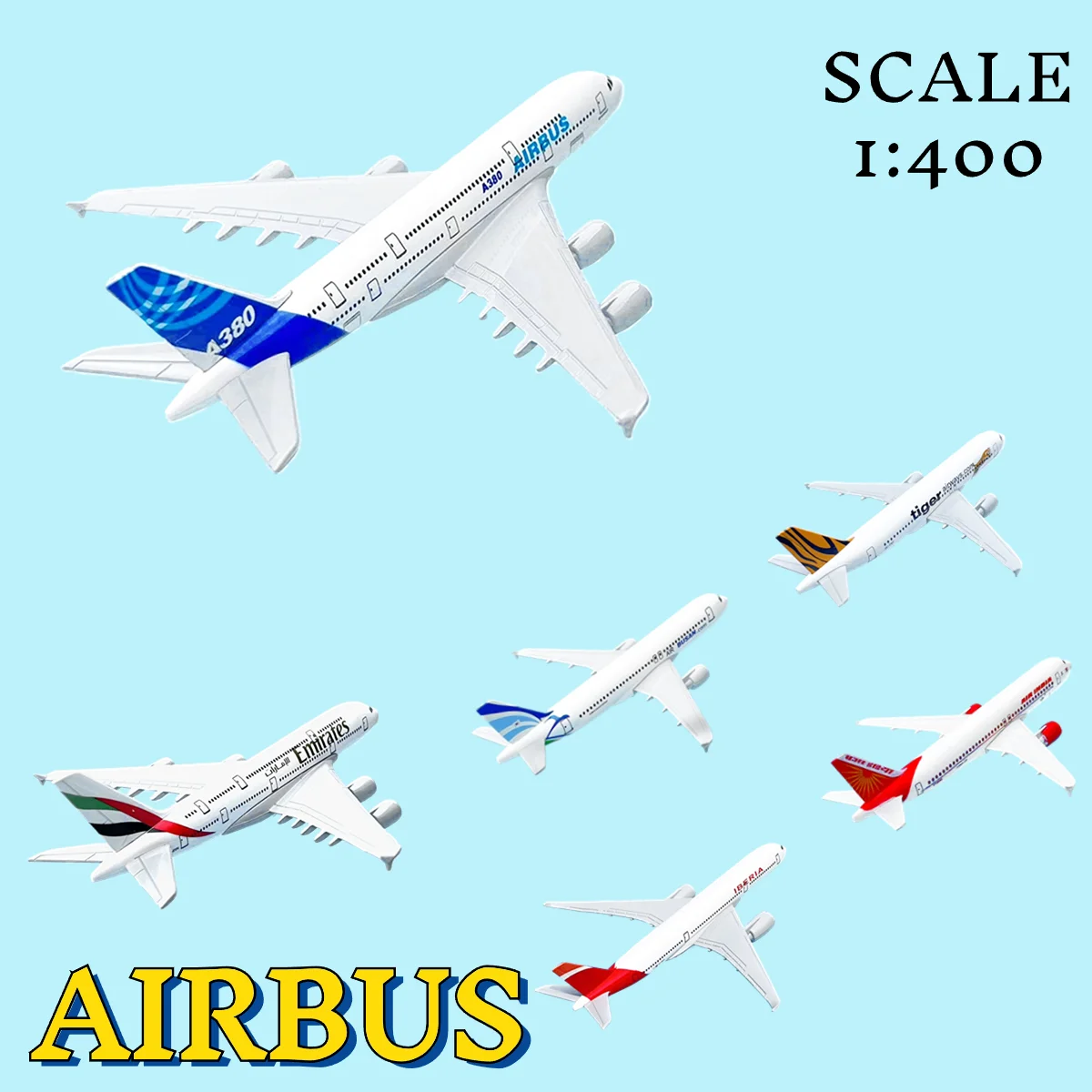 

Scale 1:400 Airbus A380 A320 A330 Metal Aircraft Replica Plane Model Aviation Diecast Home Decor Miniature Art Toy Figure