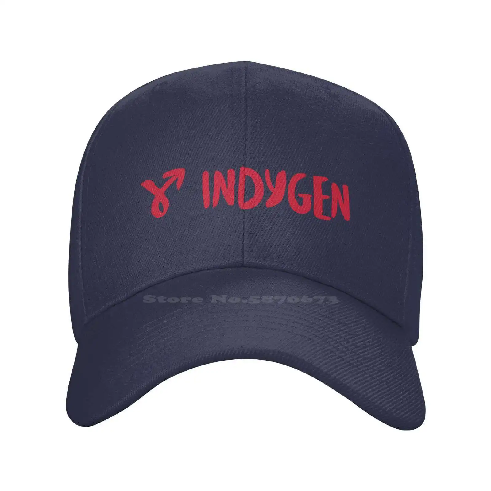 

Indygen Logo Fashion quality Denim cap Knitted hat Baseball cap