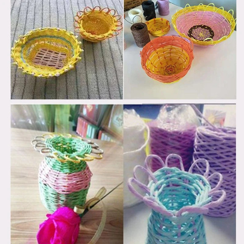 40M/roll High Quality Iron Wire Paper Rope For DIY Handmade Scrapbooking Crafts Creative Braided Knitting Decoration Cords