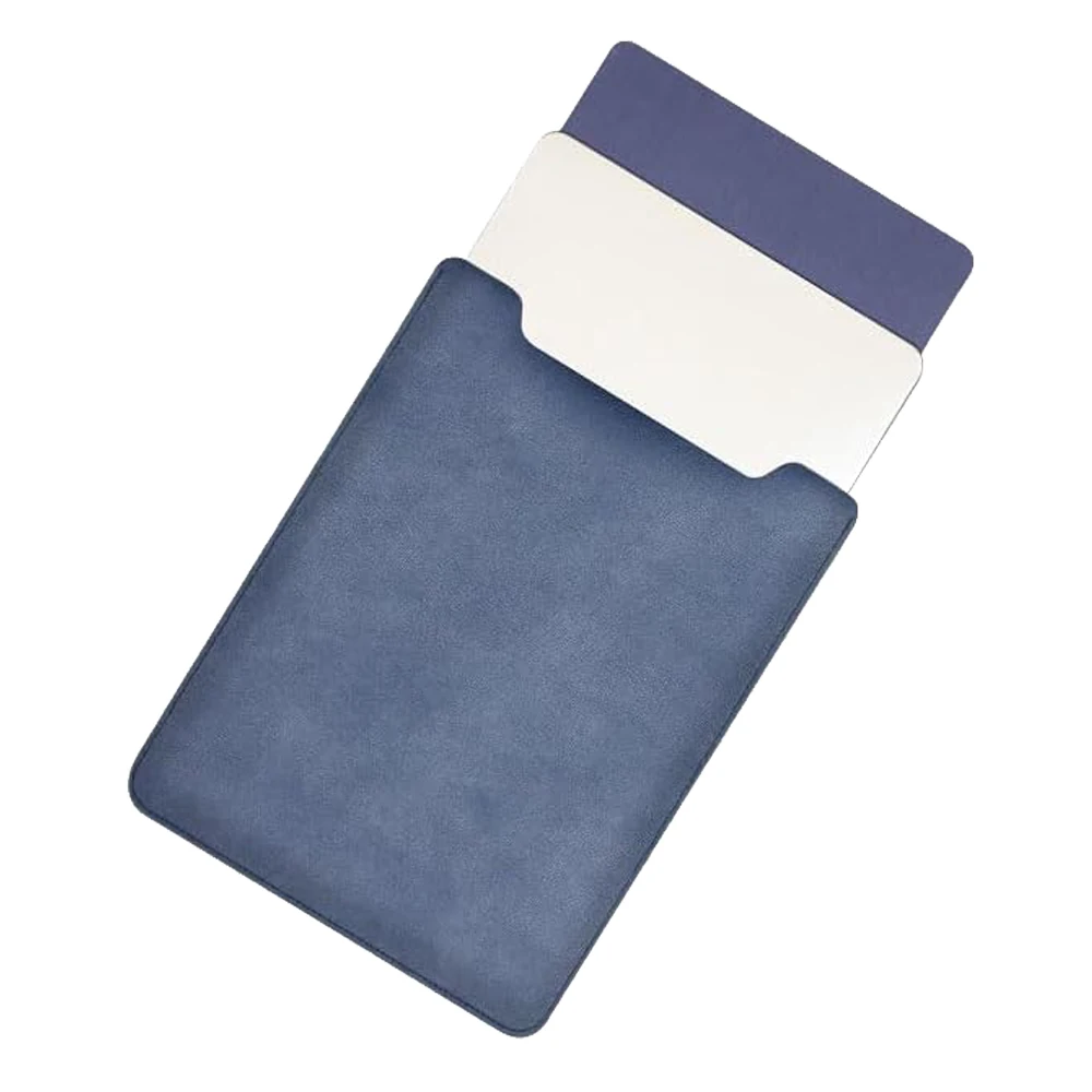 Premium PU Leather Laptop Bag with Mouse Pad, Fits 13-16 Inch