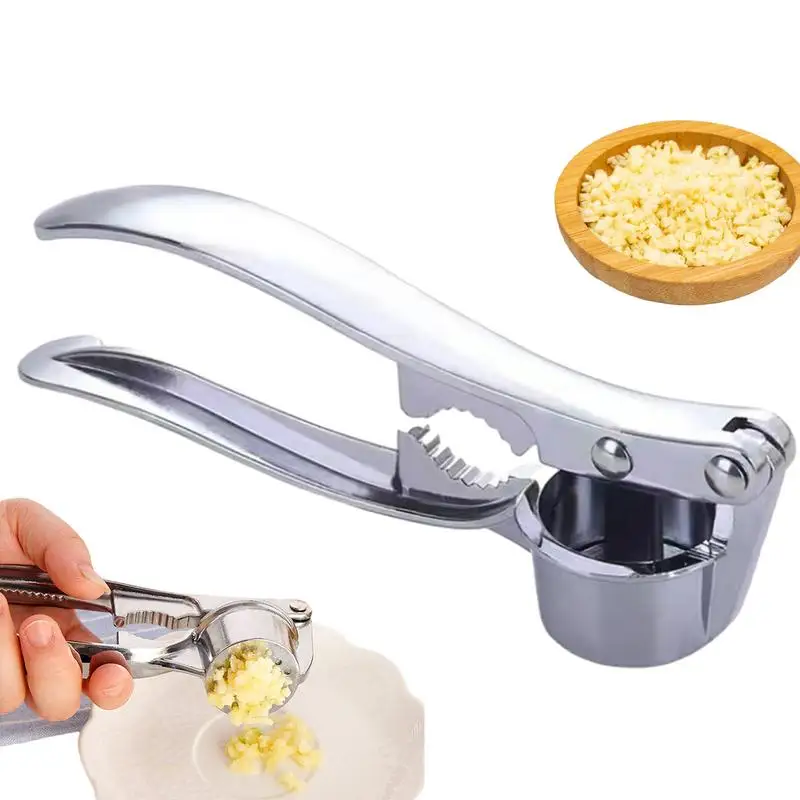 

Garlic Press Mincer Crusher Garlic Smasher Squeezer Durable Rust Proof Multipurpose Grinding Tool Kitchen Accessories & Tools