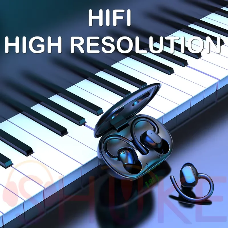 Lenovo Ear Hook Sports Bluetooth Earphones Ture Wireless Earbuds HiFI Stereo Waterproof Headset With Mic LED Power Display