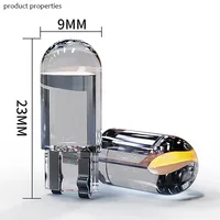 T10 W5W Светодиодная АВТОМОБИЛЬНАЯ Canbus Стекло COB 6000k Купольная лампа для чтения Маркер Клиновой светильник для номерного знака Лампа 168 194 192 DC 12 В Белый Синий Красный — изображение 4