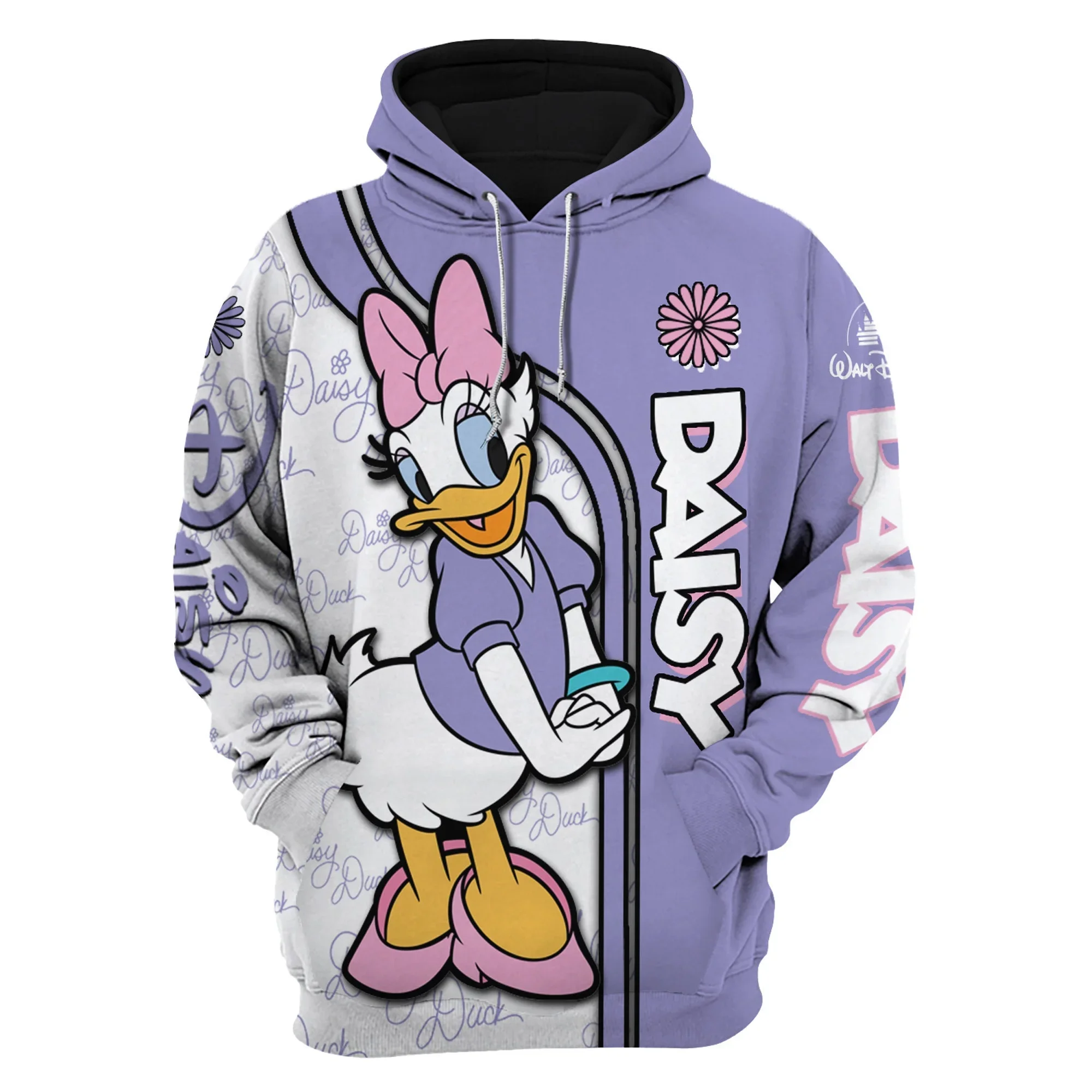 

2024 Disney Daisy Duck Unisex Cartoon Graphic 3D Men and Women Hoodie