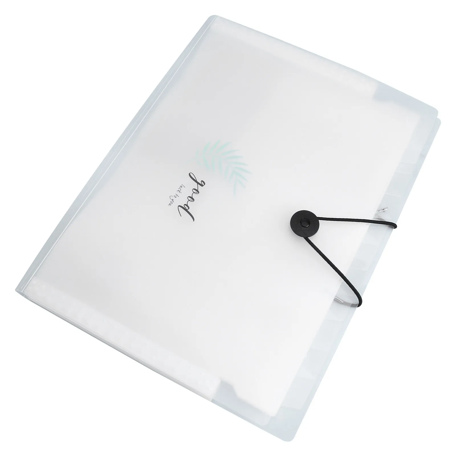 1Pcs 대용량 분류 문서 가방 버튼 클로저가 있는 플라스틱 파일 정리함 사무실 학생용 방수 찢어짐 방지