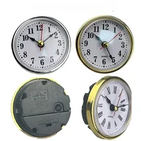 Classic Clock Craft Quartz Movement 2-1/2" (65mm) Round Clocks Head Insert Roman Number Mayitr Little Clock Arabic Numbers 1