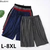Plus Size 7XL 8XL Casual Sleep Shorts for Men Casual Modal Men's Pajamas Shorts Summer Soft Five Points Cotton Beach Shorts Male 1