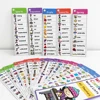 English Writing Words Lists Cards ESL Teaching Materials Sight Words Vocabulary Building Autism Learning Toys Montessori 4