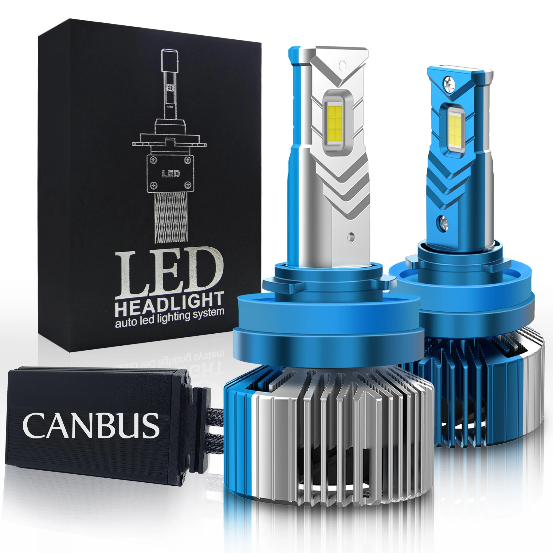 

CarTnT 2PCS 120W 32000LM H11 H4 Led Fog Lamp HB3 9005 HB4 9006 H11 H8 ZES Chips LED Canbus Headlights Bulbs 12V 6000K Car Lights